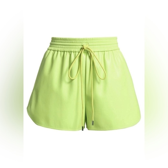 New! A.L.C. Vegan Leather Green Shorts 💚 size 4 NWT! - Picture 7 of 16